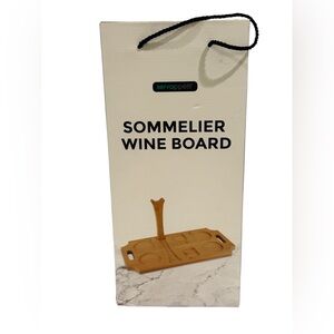 NEW Servappetit Wood Sommelier Wine Board ~ Great Gift Idea